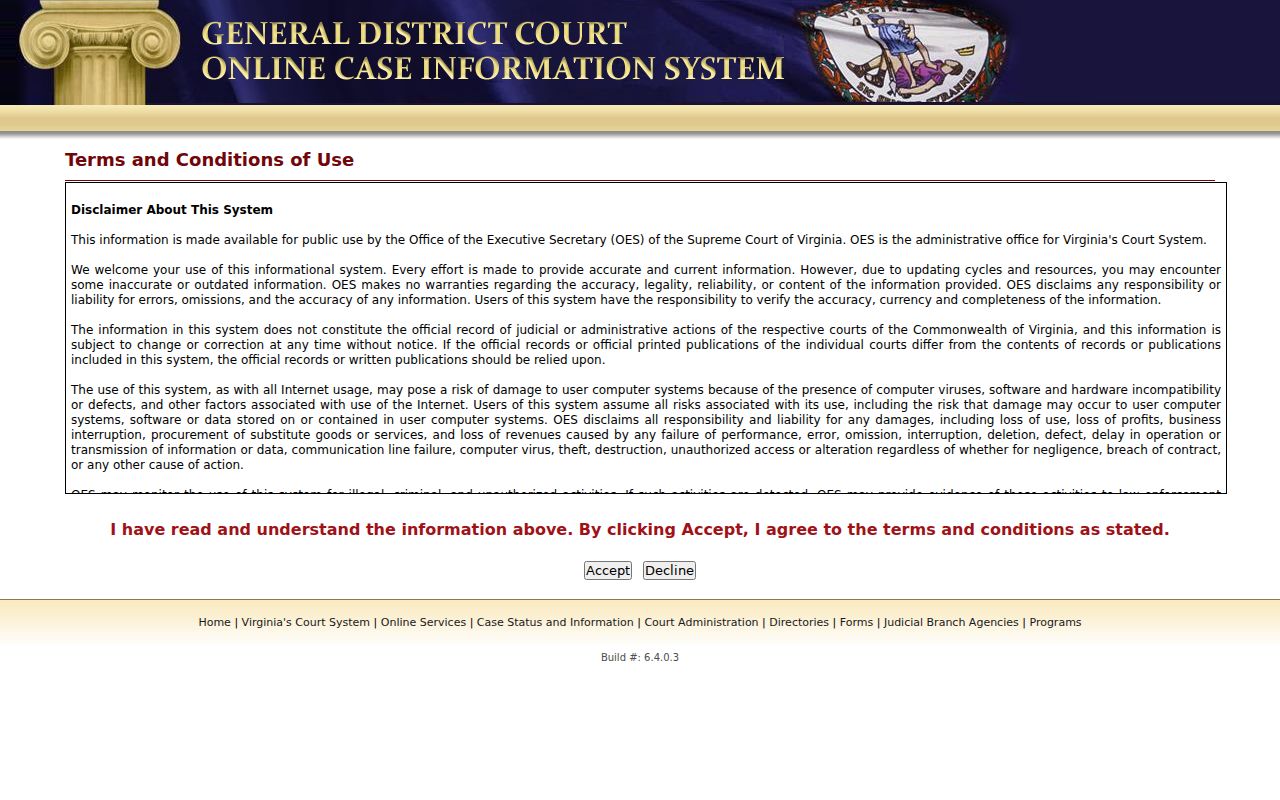 Frederick County criminal case search in General District Court